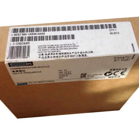 Новый оригинальный 6ES7540-1AB00-0AA0 S7-1500 см PTP RS422/485 BA коммуникационный модуль spot |
