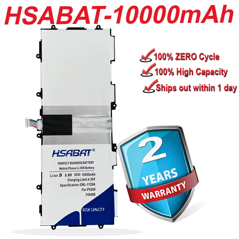 Топ 100% новинка 10000 мАч для Samsung Galaxy Tab 3 10 1 P5200 P5210 GT-P5200 аккумулятор T4500E | Мобильные
