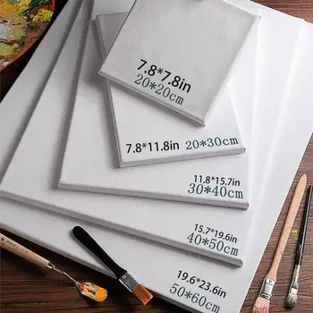 

4pcs/set Artist Blank Canvas Frame Stretcher Acrylic Oil Water Painting Board White Blank Painting Frame