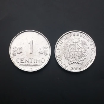 

Peru 1 cent aluminum coin 2008 100% Real Original Collection Coins Unc Genuine Coin