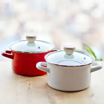 

Kitchen Pot Instant Pot Thickened 24cm Enamel Soup Pot 2L3L4L Saucepan Pan Hot Pot Frying Pot Cookware Set Kitchen Pot Cookware