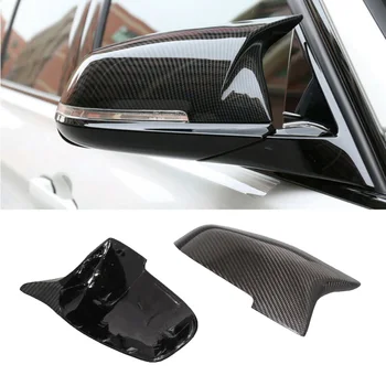 

Protector Rearview Mirror Cover Carbon Fiber Black Exterior Decal Case