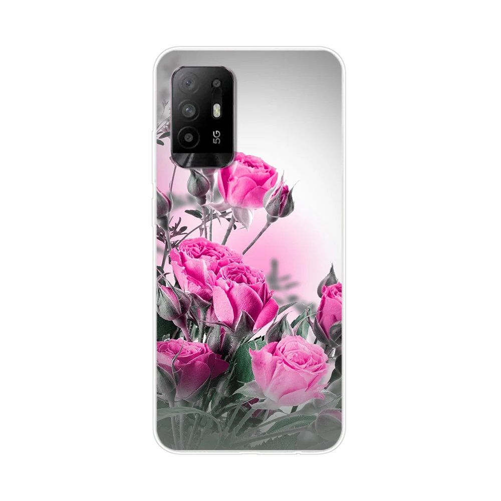 Floral Animal Silicone Phone Case with Protective Bumper