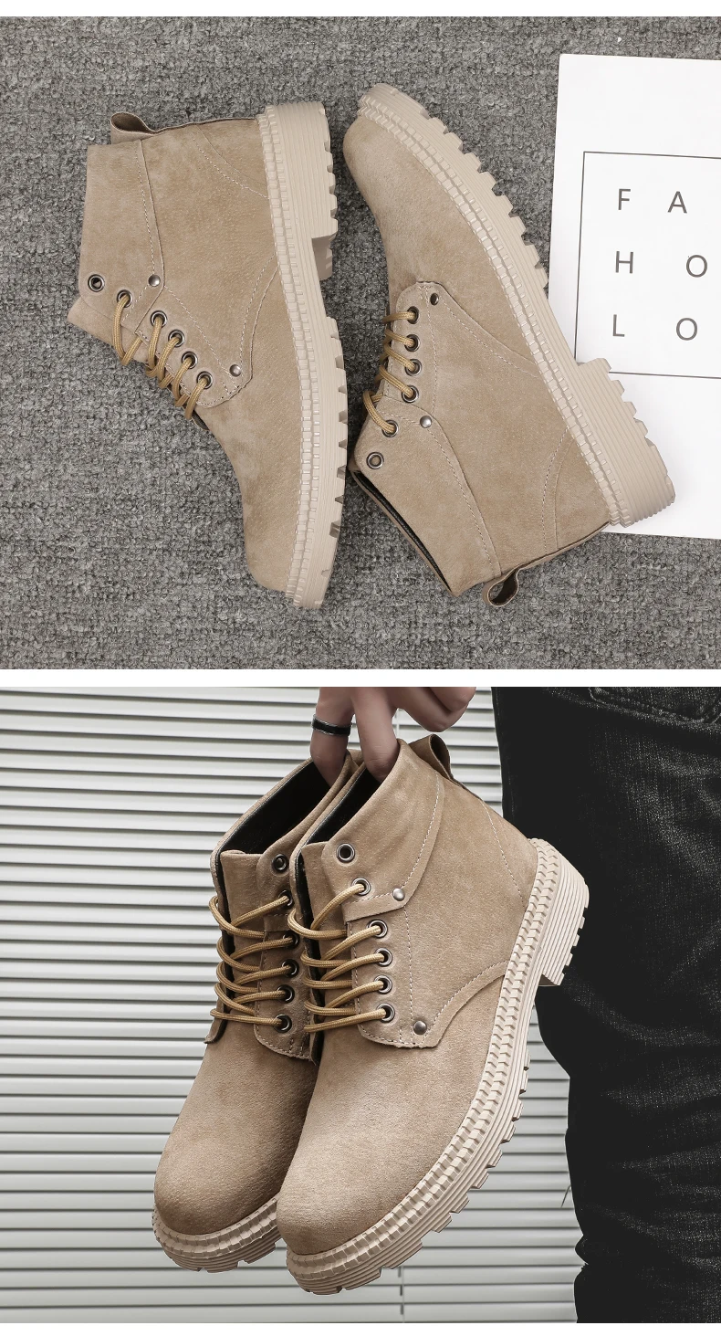 Новинка; модные мужские зимние кроссовки; Botas Masculinas; мужская теплая обувь; ботильоны; мужские высокие кроссовки; мужские Ботинки martin; рабочие ботинки