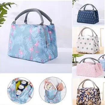 

Lunch Bags For Outdoor Picnic Beach School Portable Lunch Tote Handbag Convenient Food Container Kitchen Storage