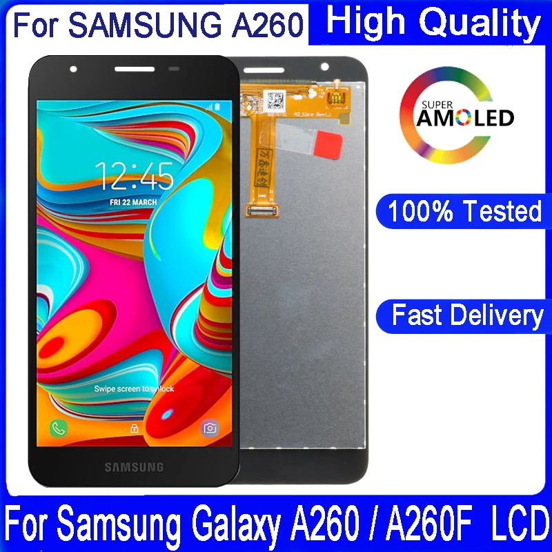 5 0 'оригинальный Samsung A260 дисплей для Galaxy A2 Core A260F/DS ЖК сенсорный экран дигитайзер