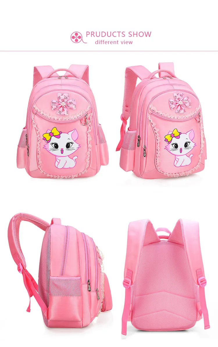 3 шт./компл. Розовый школьный рюкзак Милая Пижама «Hello Kitty», Пижамный костюм для детей, школьные рюкзаки для девочек с героями мультфильмов, с изображением кота, Детская рюкзак детский анимационный школьный рюкзак, школьные сумки