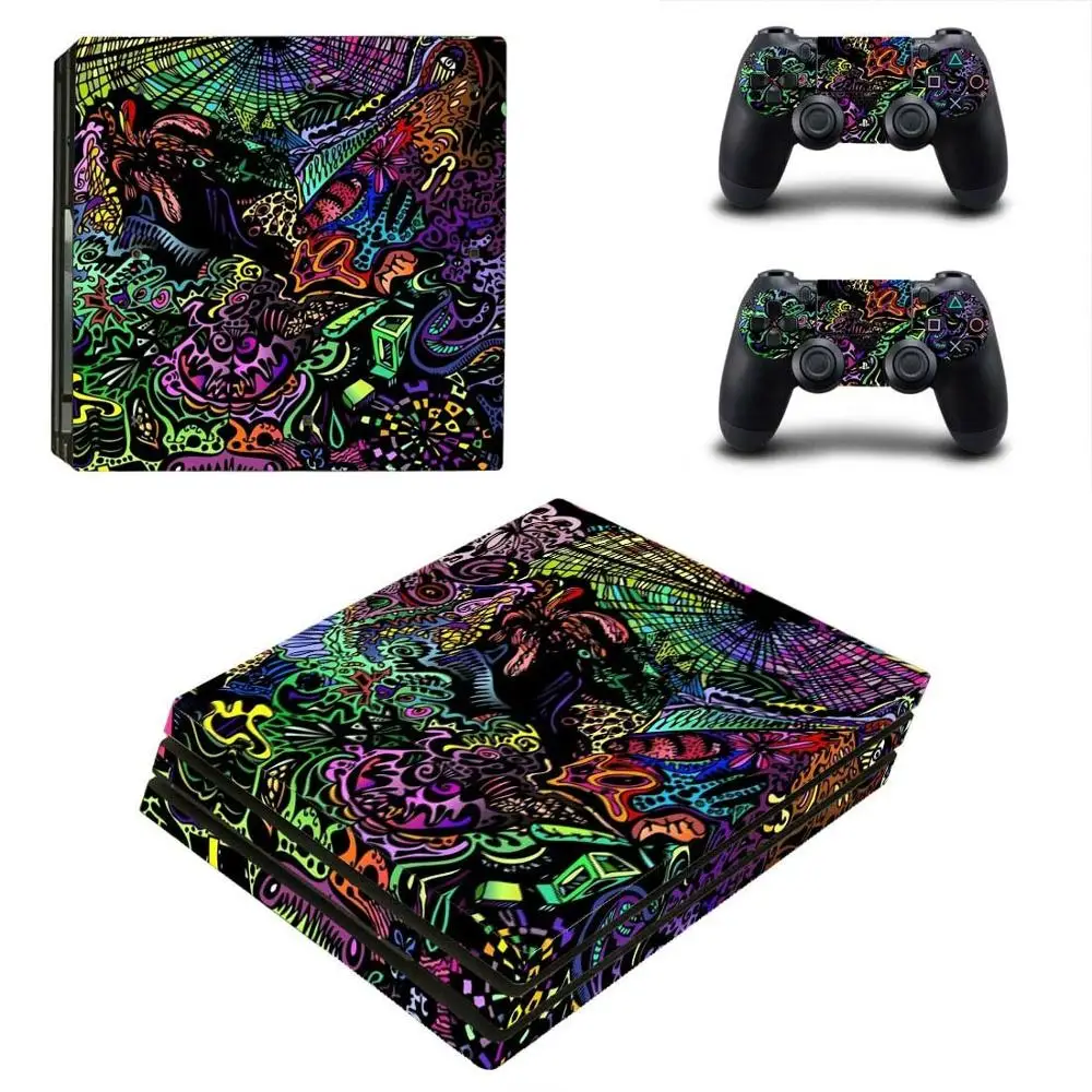 YSP4P-1474 PS4 Pro граффити наклейка s PS 4 Play station 4 Pro наклейки для кожи наклейки Pegatinas для playstation 4 Pro консоли и контроллера - Цвет: YSP4P-1474