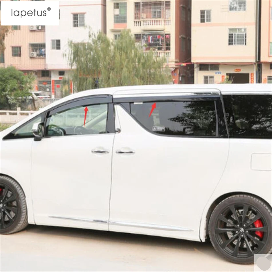 Lapetus аксессуары для Toyota Alphard/Vellfire AH30- оконные козырьки тенты Солнечный дождь протектор козырек защитные крышки