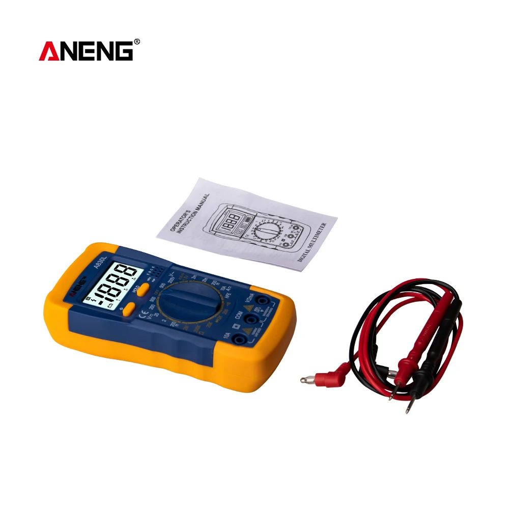 ANENG A830L мультиметр цифровой тестер мультиметр multimeter мультиметры транзистор тестер мултиметр multimetr digital multimeter tester мини мультиметр транзисторов lcr meter esr конденсаторов мултиметор meter