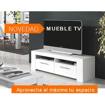 

White TV cabinet artic model GENOVA