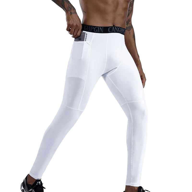 Quick Dry Men Compression Running Tights Sports Gym Fitness Jogging Pants Workout Training Yoga Leggings Trousers Personalize