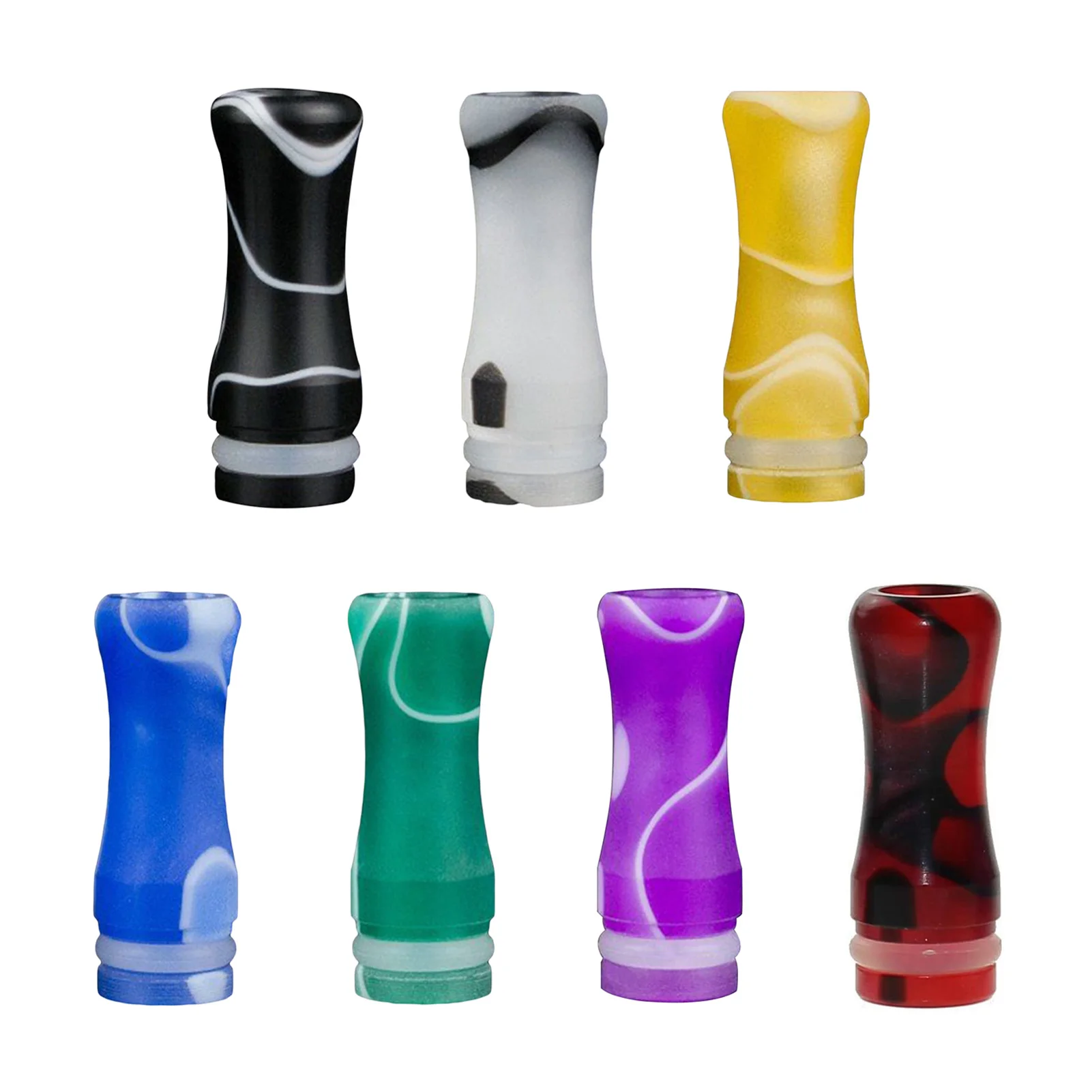 Puntas de goteo de resina para cigarrillo electrónico, punta de goteo colorida 510 para vaporizador RDA RBA