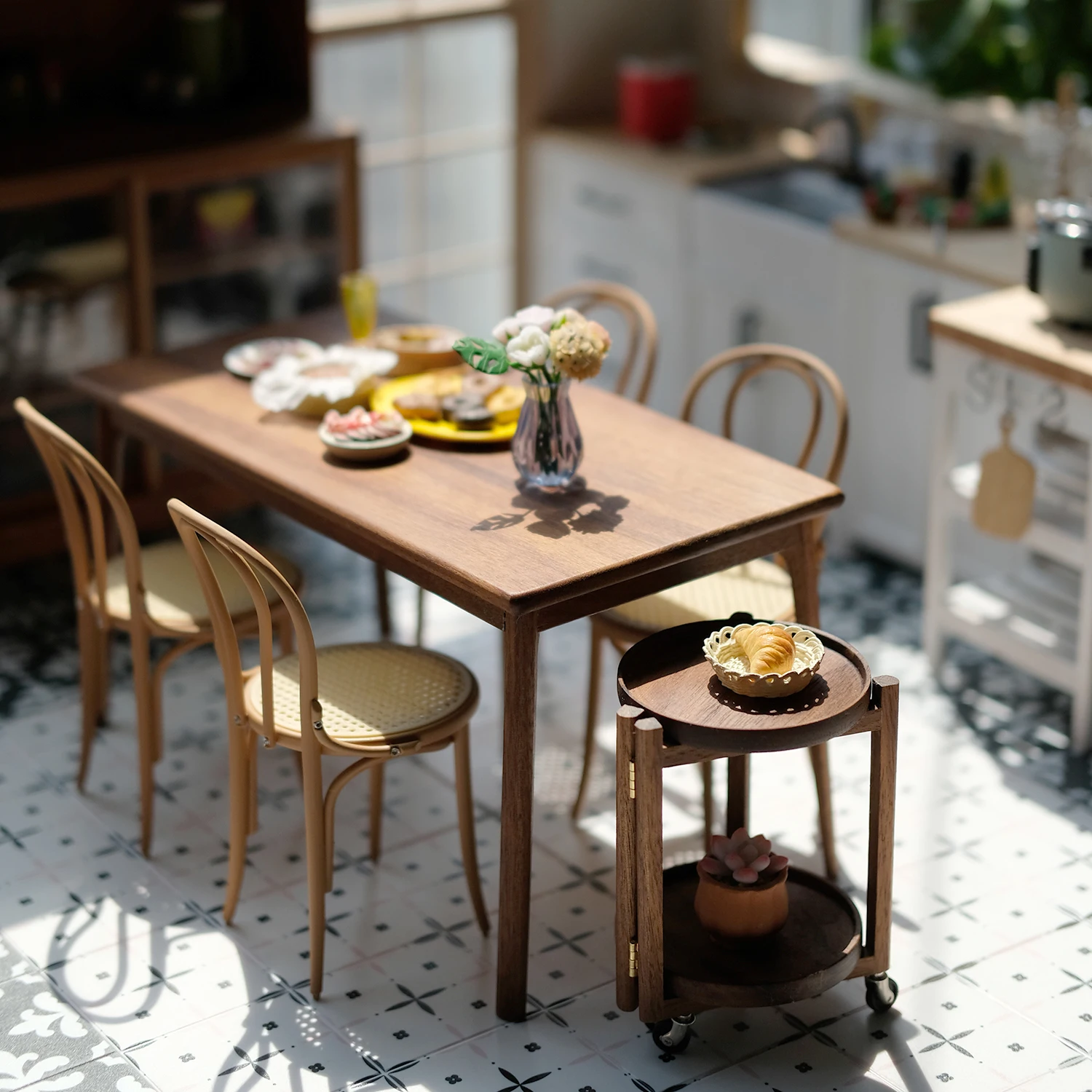 1/6 doll house model furniture accessories mini model Specially made dining chair 6