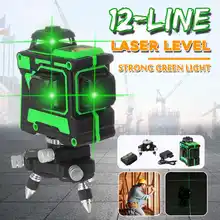ZEAST лазерный уровень 3D уровень 12 линий самонивелирующийся 360 горизонтальный и вертикальный крест супер мощный зеленый лазерный уровень инструменты