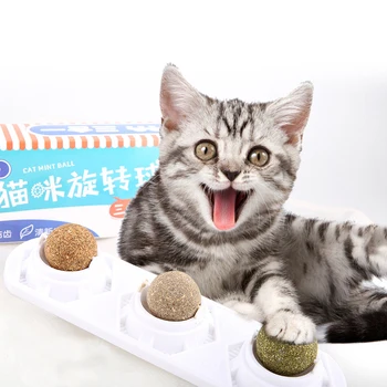 

Pet Catnip Toy Edible Gall fruit Polygonum Ball Healthy Cat Mint Cats Home Chasing Game Products Clean Teeth Protect The Stomach