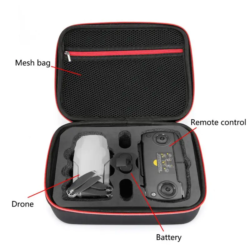 Buy JLU For DJI Mavic Mini Carrying Case Storage Bag for DJI Mavic Mini Portable Package Box Drone Accessories Nylon Storage Case 