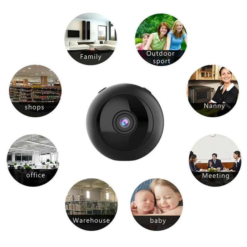 JABS W8 Мини Wifi камера HD 1080P IP камера 150 градусов широкий угол ночного видения обнаружения движения Аудио рекордер DV DVR