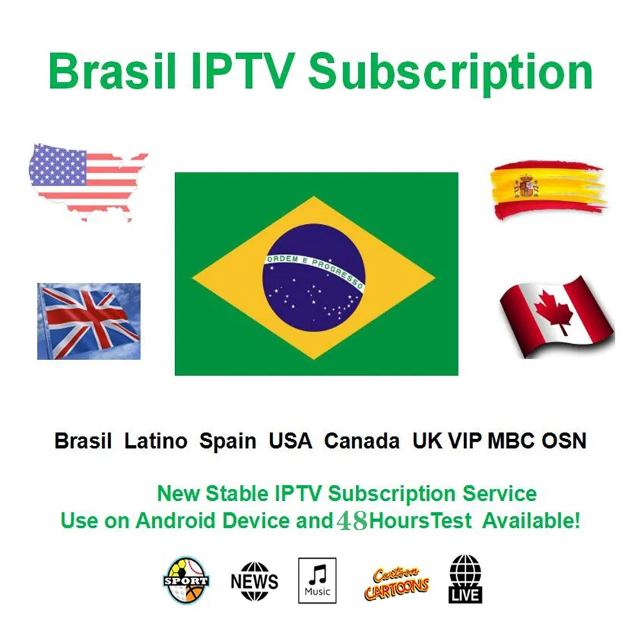 

Brazil IPTV Subscription For Android TV BOX 9000 Live 6000+ VOD Channels with 4K Channels for M3U APK IPTV Free trial 24