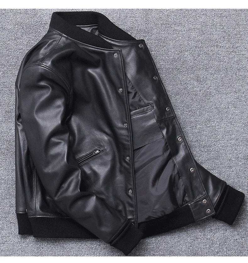 Tcyeek уличная 5XL куртка мужская из натуральной кожи Модные мужские пальто из овчины Moto& Biker короткие куртки 725