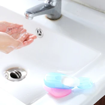 

100pcs / 5boxes Portable Travel Soap Paper Washing Hand Bath Clean Scented Slice Sheets Disposable Boxe Soap Mini Paper Soap