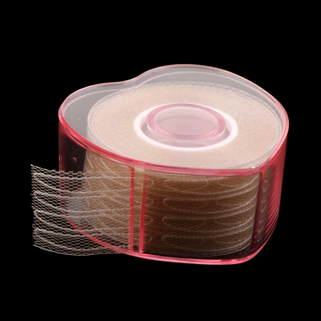 4 Rolls Lace Eyelid Paste Seamless Waterproof Long Last Double Eyelid Strips Tapes Droopy Eyes Sticker