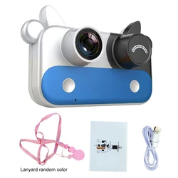 Appareil photo pour enfants, 2 pouces, écran HD, jouet numérique automatique, prise en charge de l'application vidéo, filtres de voyage avec lanière, Mini Portable, 2022 