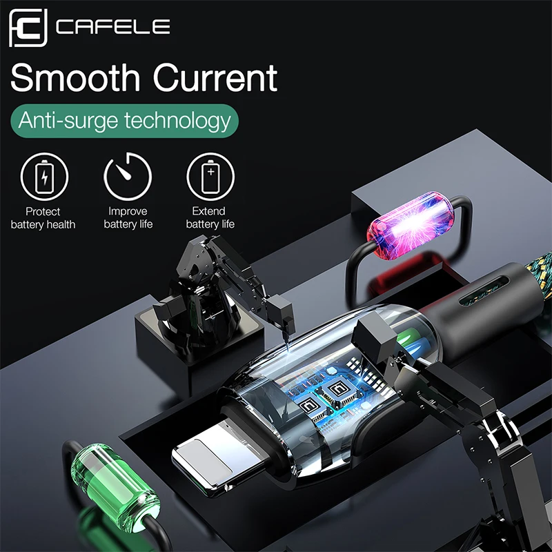  Cafele 18W USB C zu für Blitz Ladekabel für iPhone 11 Pro Xs Max X XR 8 Plus schnelle Lade USB Kabe