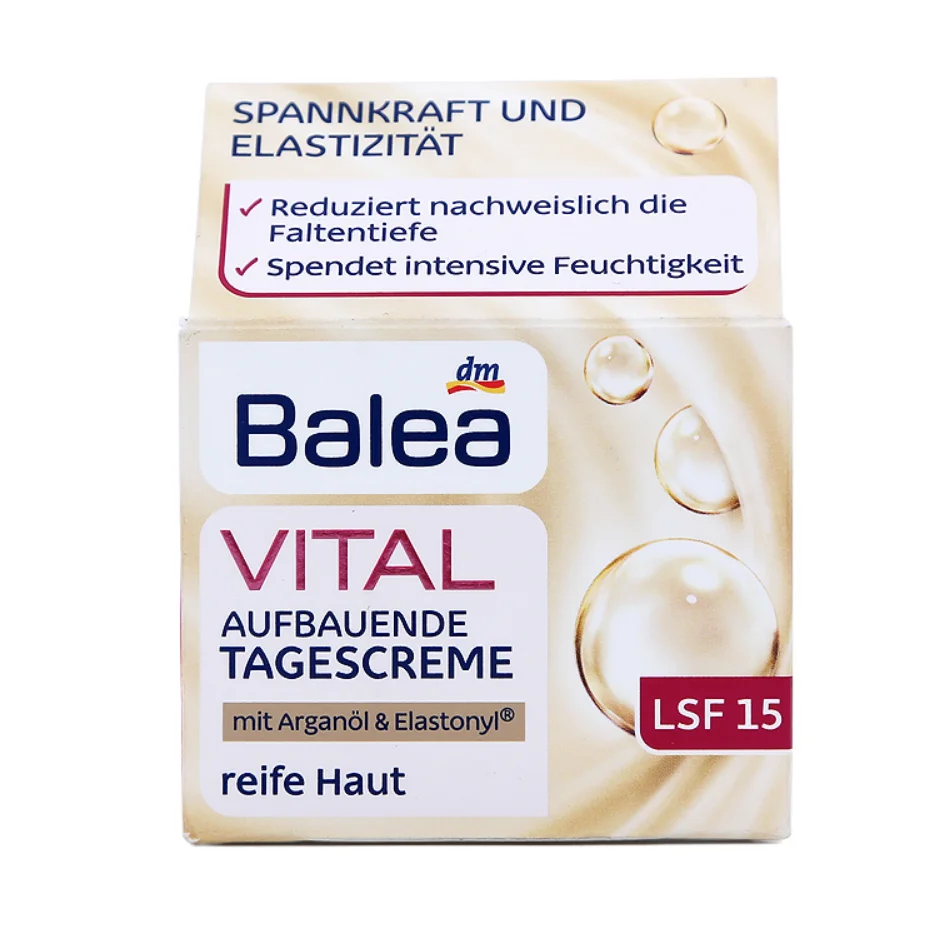 Balea VITAL Upliffing дневной крем Baobab SPF15 для зрелых кожи в возрасте 40 лет+ средство против морщин для укрепления кожи упругость укрепляющая