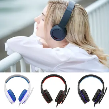 

Gaming Headsets Big Headphones with Light Mic Stereo Earphones Deep Bass for PC Computer Gamer Laptop PS4