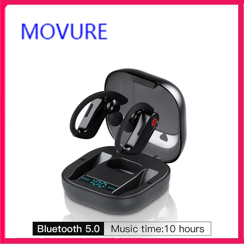 wireless earphone Bluetooth 5.0 HBQ PRO TWS Stereo Sport headphones case 950mah Waterproof ear hook Headsets MIC PK Q62