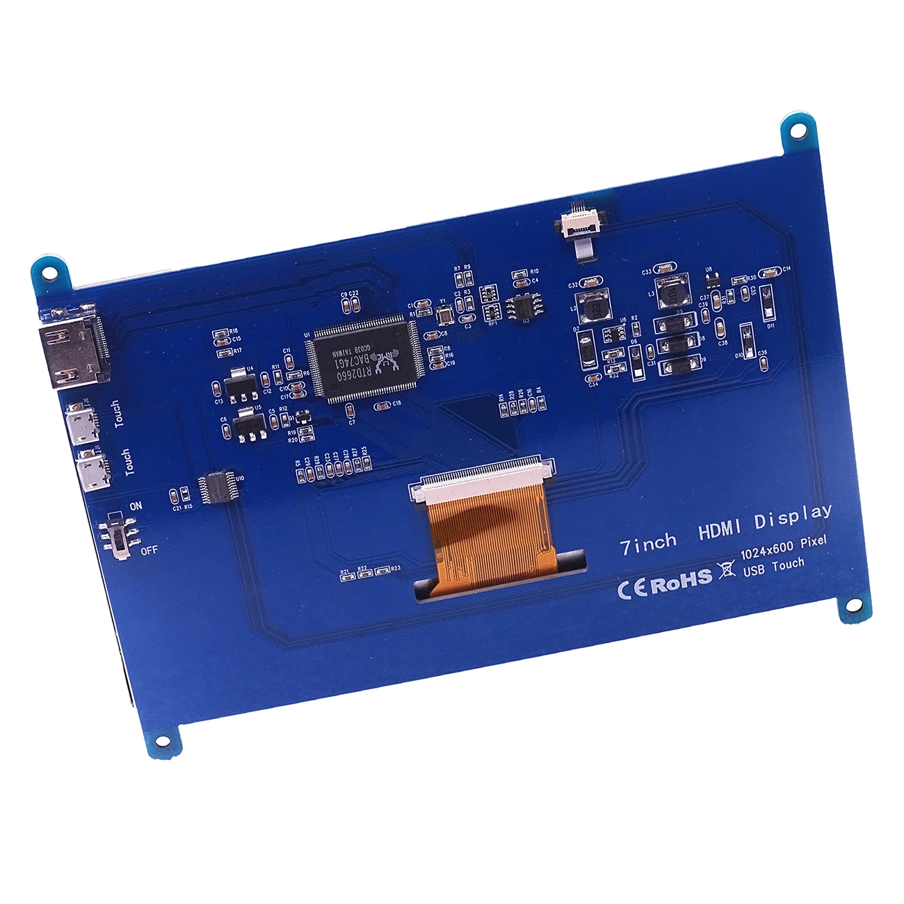 7 Inch IPS Touch Screen for Raspberry Pi 4, 1024X600 Capacitive