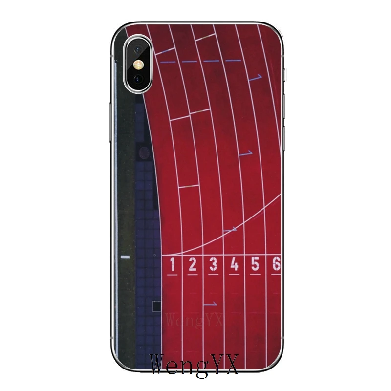 Легкая Беговая линия для iPhone XR X XS Max 8 7 6s 6 plus SE 5s 5c 5 iPod Touch аксессуары чехол для телефона - Цвет: Start-Line-A-09