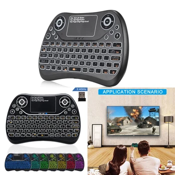 

2 In 1 Gaming Keyboard Air Mouse Mini Wireless Keyboard With Touchpad For Smart TV For Samsung LG Android Tv Box PC Laptop HTPC