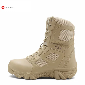 

Desert Tactical Mens Boots Big Size 47 Army Boots Men Wear-resisting Military Men Combat Ankle Boots Outdoor Hiking 2020 Shoes