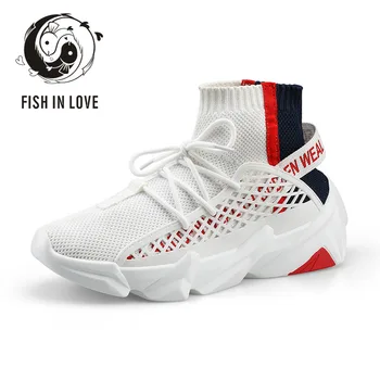 

2020 Summer New Style Trendy Shoes Hight-Top Men's Breathable Korean Fashion All-match Basketball Shoes Mens Shoes Casual GY210