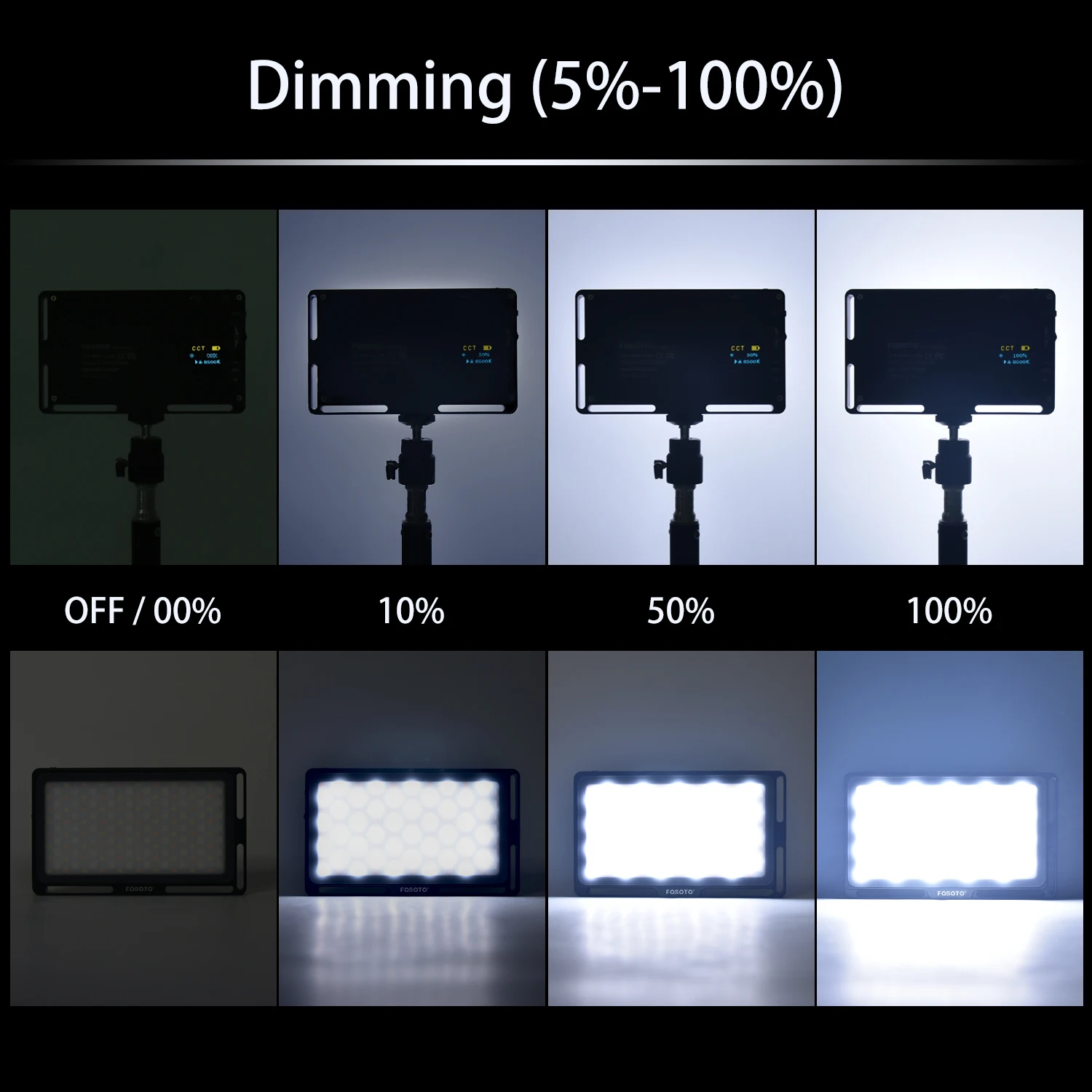fotografia luz 2500k-8500k pode ser escurecido iluminação