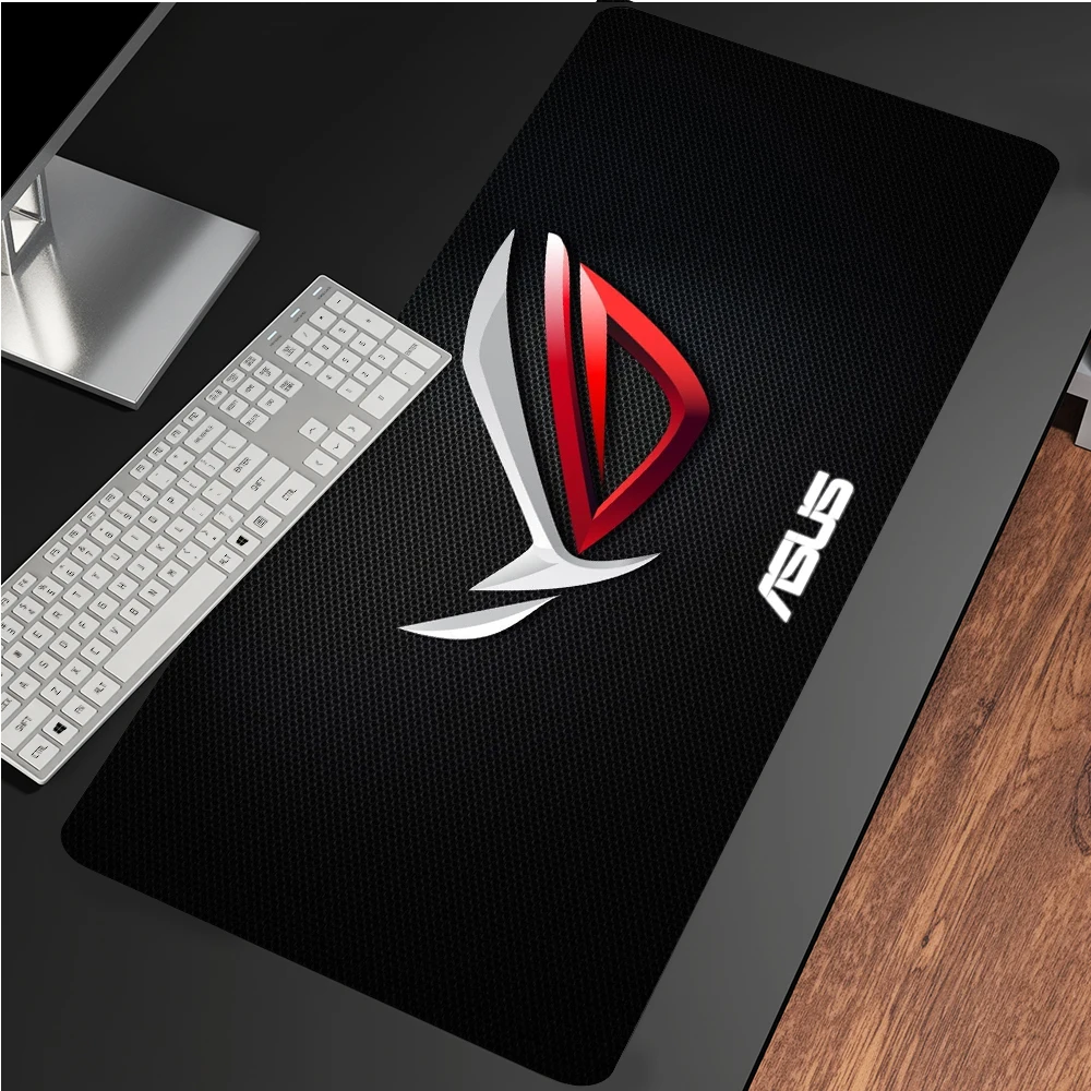 Large Anime Mouse Pad Asus Rog Mat 900X400 Black Deskmat Rubber Carpet