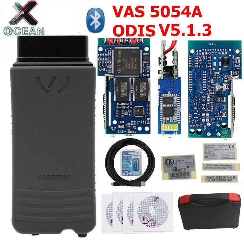 

VAS 5054A ODIS 5.1.3 Free Keygen VAS5054a UDS Protocols Bluetooth VAS5054 VAG For AUDI for VW for Seat for SKODA Multi-Language