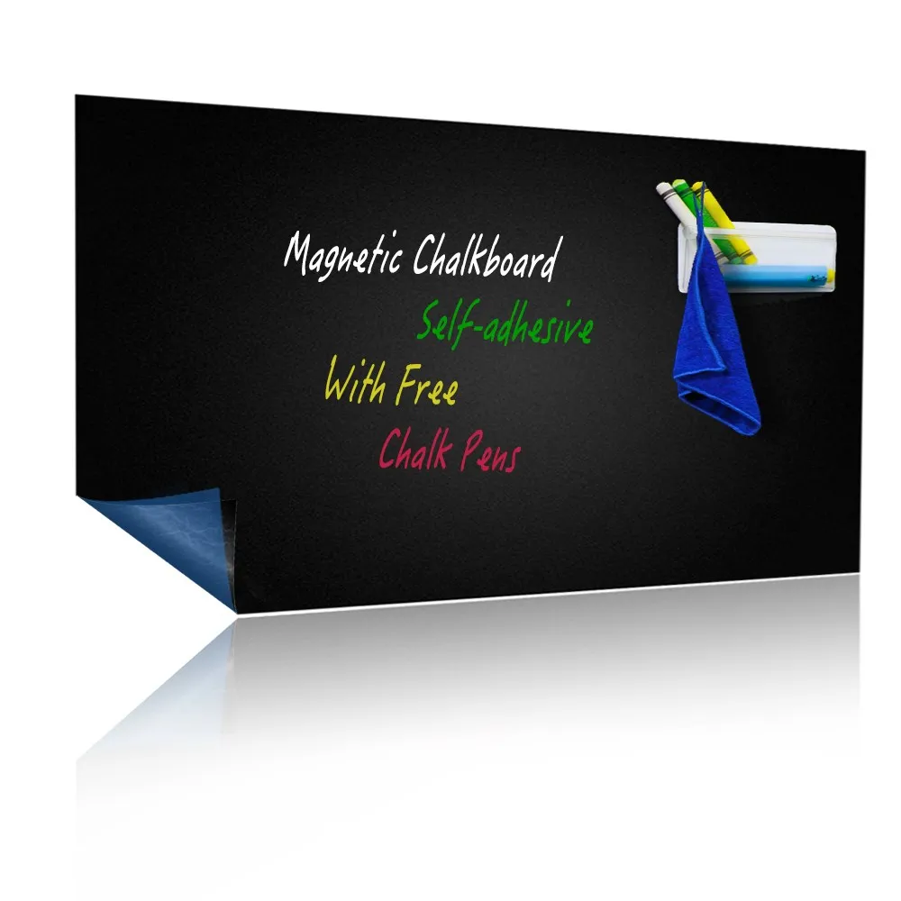 

Removable Magnetic Chalkboard for Wall Sticker Black Board Contact Paper with Chalk Learning Writing Drawing Blackboard for Kids