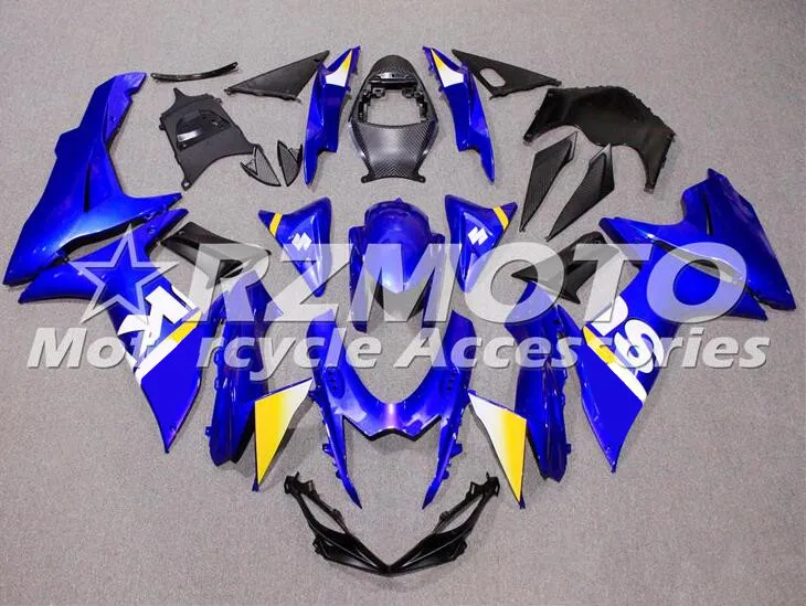 Инжектор ABS Полный обтекатели комплект подходит для Suzuki L1 GSX-R600 GSX-R750 600 750 K11 11 12 13 14 15 16 тела набор холодный синий