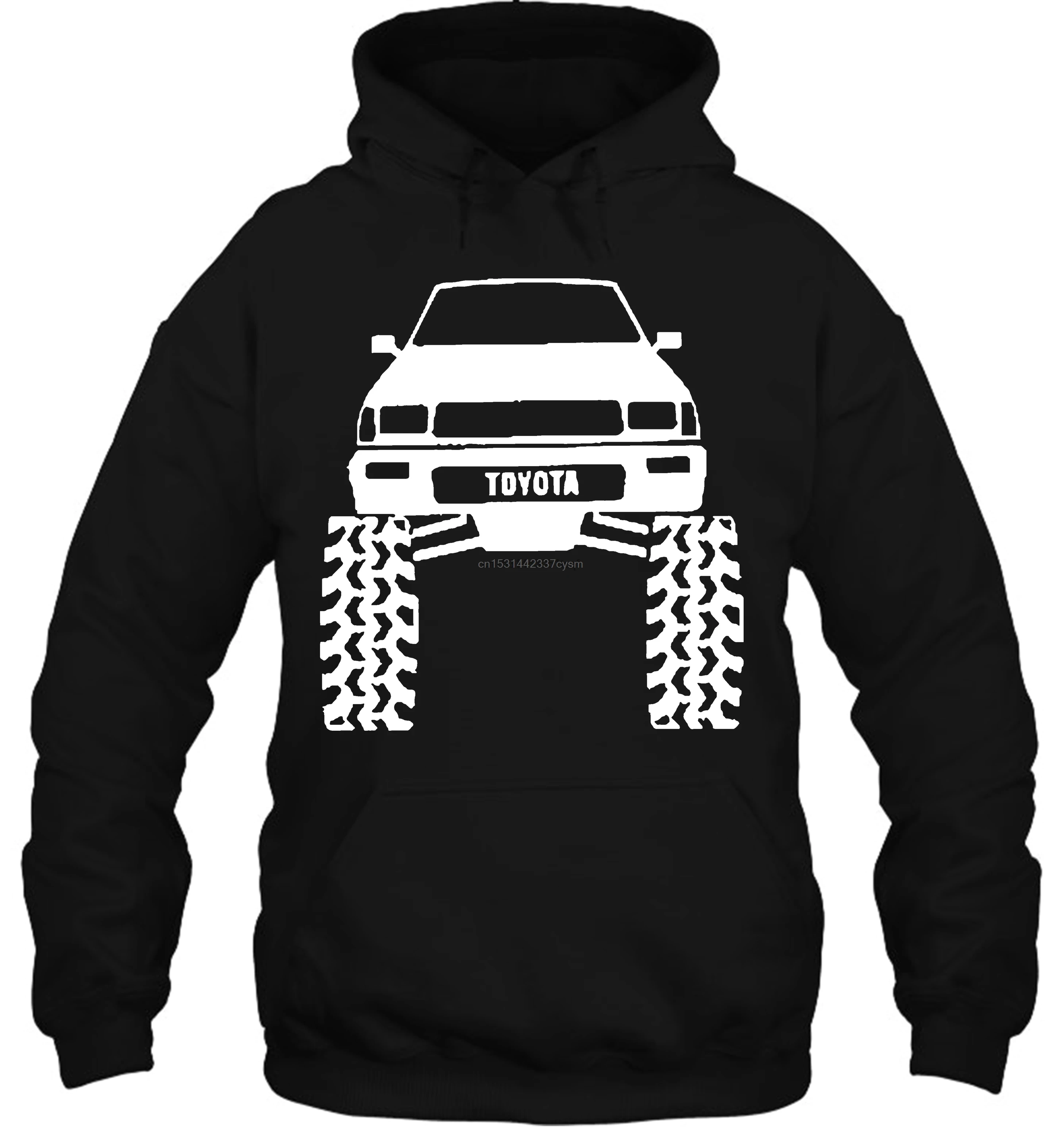 Men Hoodie Funny white Black tee Tops Toyota SR5 4Runner Offroad Lifted Mud Tires Truck Women Streetwear | Мужская одежда
