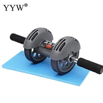 

Gym Ab Wheels Roller For Abdominal Muscle Power Training Arm Waist Leg Exercise Home No Noise Double Ab Roller Fitness Equipment