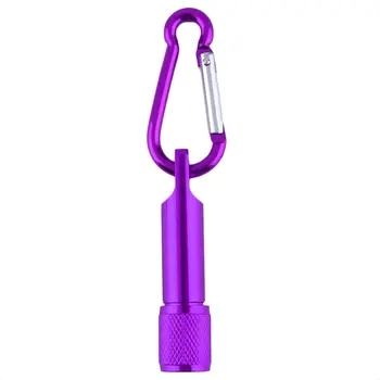 

Mini Flashilight torch Carabiner Keychain Hook Lamp Portable 5 LED Mini Flashlight Light Torch Aluminum Keychain