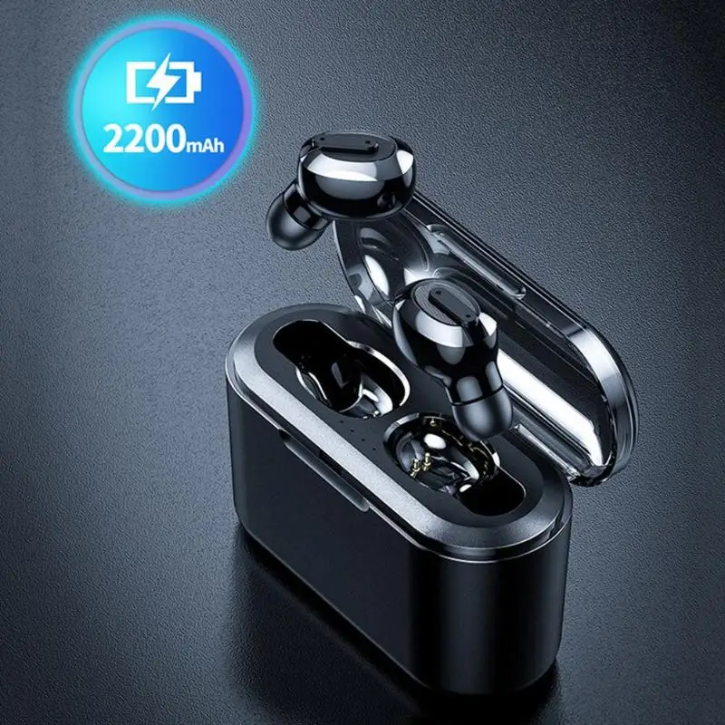 

Portable 6D Mini Wireless Bluetooth Earphones For All Bluetooth Device Led Display Press Control+Mic Earbuds For Apples Xiaomi