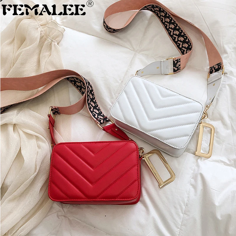 

Elegant Women Retro Thread Diamond Lattice Korean Wide Strap Flap Shoulder Bag Female Fashion Vintage Cross Body Bag Messenger