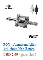 PQY-1/" 12 мм безвозвратный односторонний топливный обратный клапан алюминиевый сплав бензин дизель PQY-FCV12