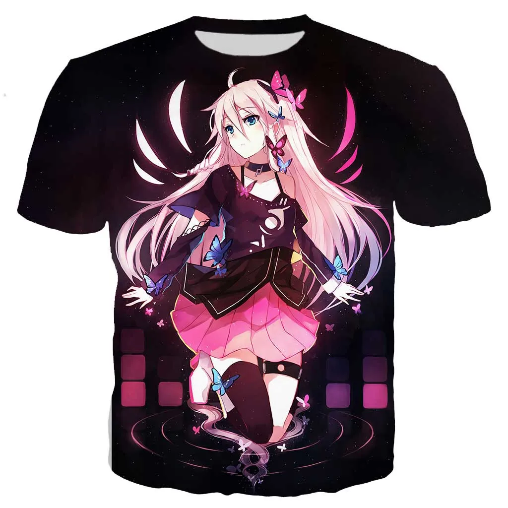 Аниме Nekopara Chocola Ванильная рубашка популярная мужская и женская футболка футболки с 3D-принтом Повседневная Harajuku стильная футболка уличная топы