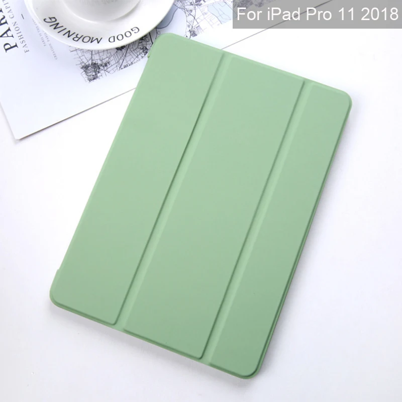 Мягкий жидкий силиконовый резиновый чехол для iPad 10,2 Pro 11 10,5 9,7 Air 2 3 Tablet PC - Цвет: pro 11 2018 green