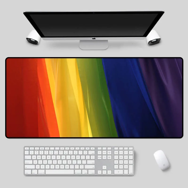 

XGZ Large size mouse pad colorful flag pattern table pad home computer keyboard pad suitable for csgo dota2